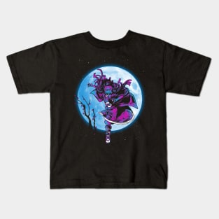 Nezuko under the moon Kids T-Shirt